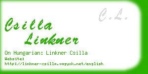 csilla linkner business card